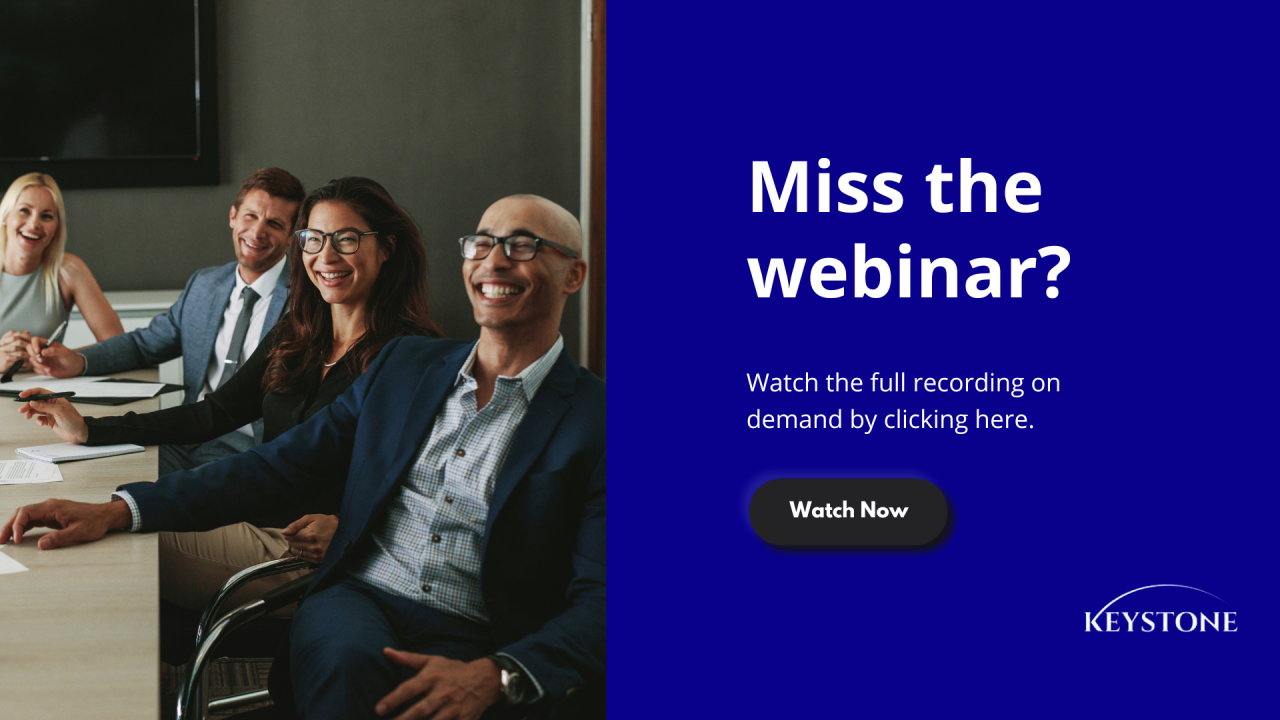 Miss the webinar? Watch the full recording on demand by clicking here
